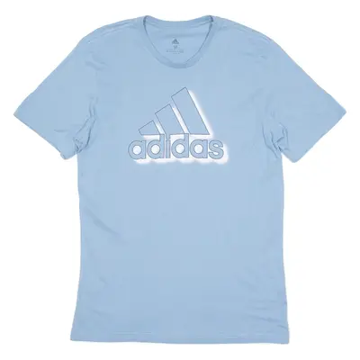 ADIDAS Mens T-Shirt Blue Crew Neck M