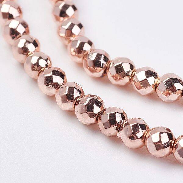 Non-magnetic Synthetic Hematite Bead Strands