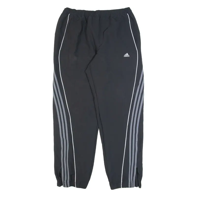 ADIDAS Mens Track Pants Black Tapered XL W30 L30