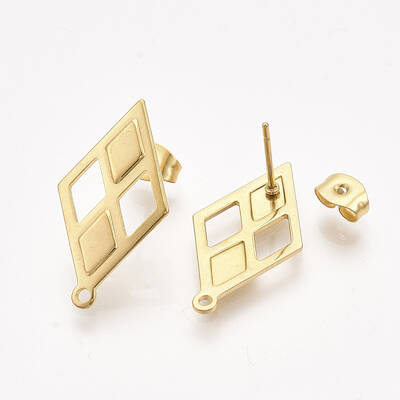 304 Stainless Steel Stud Earring Findings