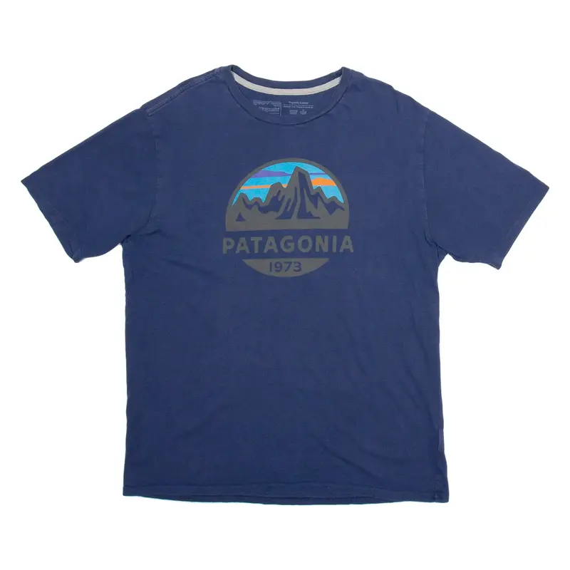 PATAGONIA Mens T-Shirt Blue M