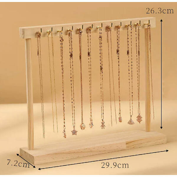 Wooden Necklace Display Stands