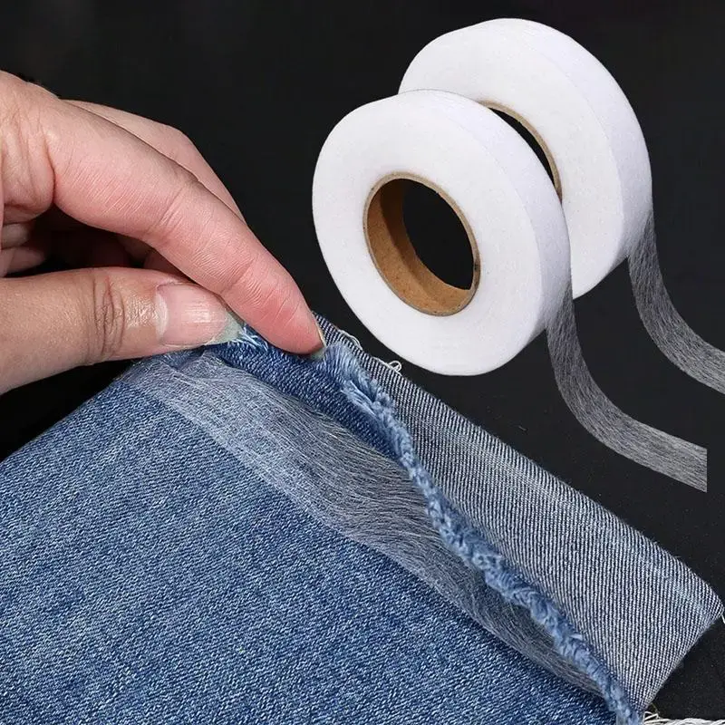 Black/White Double Sided Interlining Sewing Accessory, 1 Roll Adhesive Tape, Clothing Fusible Interlining, DIY Accessories fo...