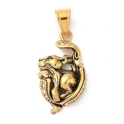 316L Stainless Steel Tibetan Style Rhinestone Pendants