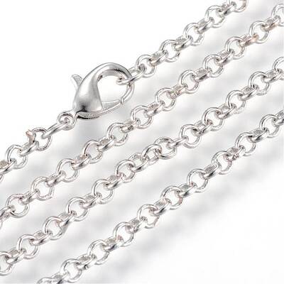 Iron Rolo Chains Necklace Making