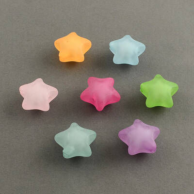 Frosted Acrylic Beads