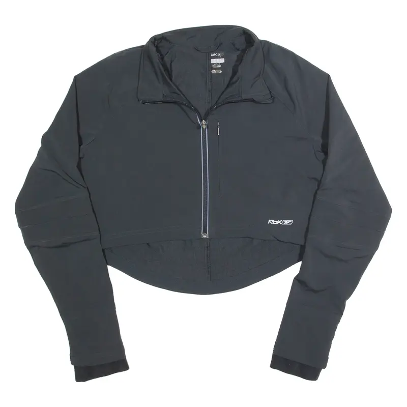 REEBOK Cropped Womens Jacket Black UK 14
