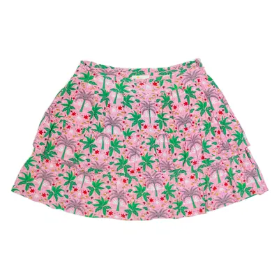 BODEN Hawaiian Womens Pleated Skirt Pink Short UK 16