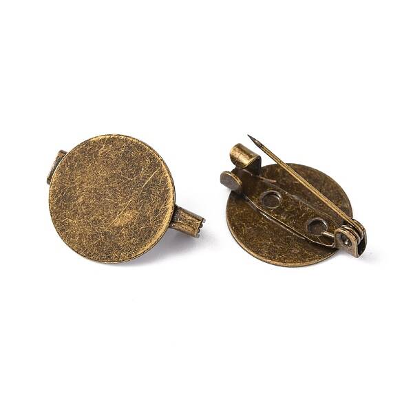 Brass Brooch Cabochon Settings