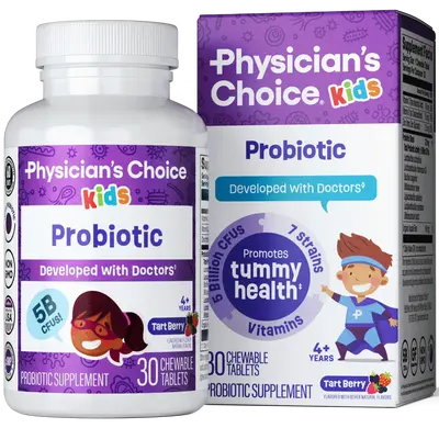 Physician's Choice Kids Probiotic with Zinc, Natural Vitamins, and Organic Prebiotics - Supports Digestive & Immune Health - ...