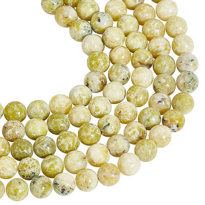 3 Strands Natural Dendritic Jasper Beads Strands