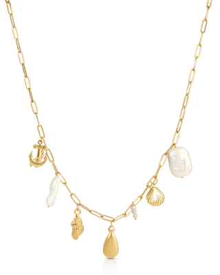 Sea Charm Necklace | Metal Color: Gold