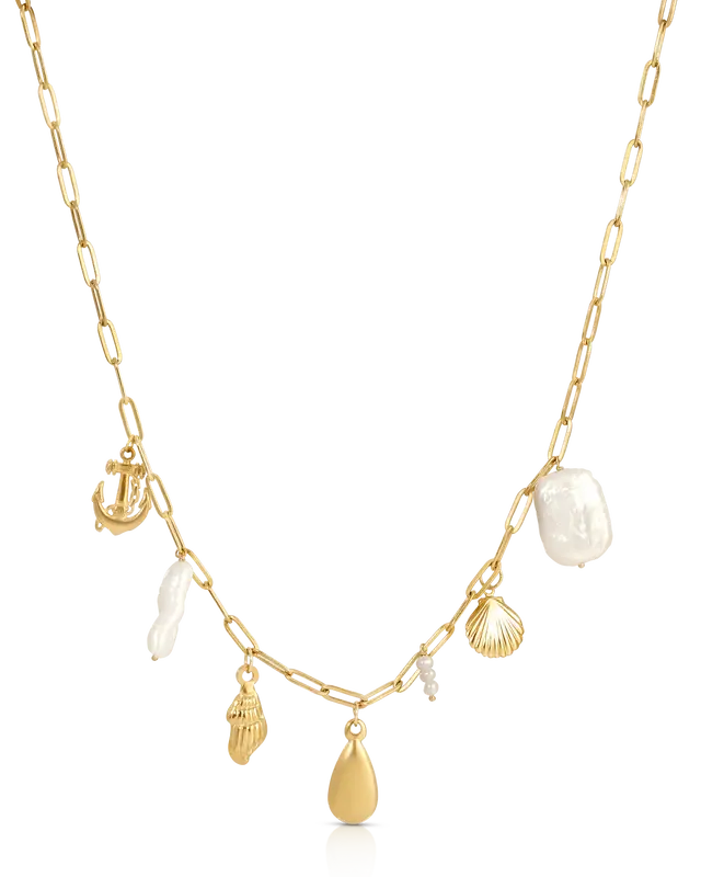Sea Charm Necklace | Metal Color: Gold