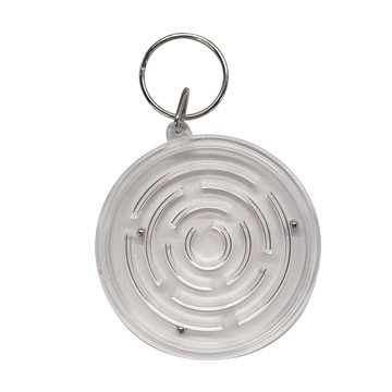 150 Custom Clear Round Maze Puzzle Keychain - Problem Solving & ...