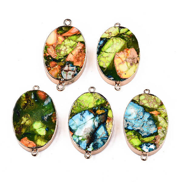 Synthetic Turquoise Links Connectors