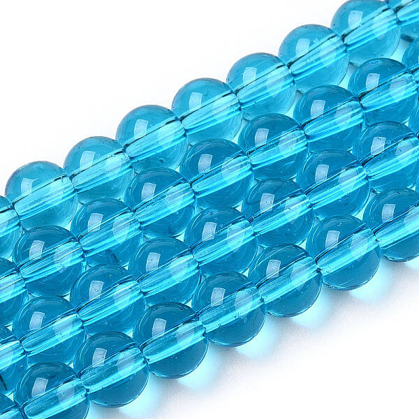 Transparent Glass Beads Strands