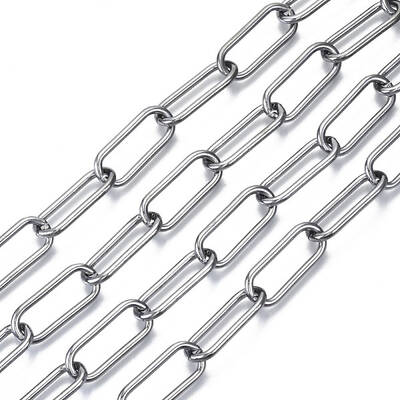 Unwelded Iron Paperclip Chains