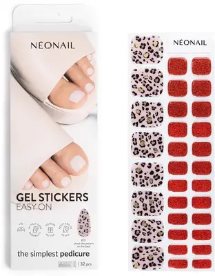 NEONAIL Easy On Gel Leg Nail Stickers Color P01 32pcs