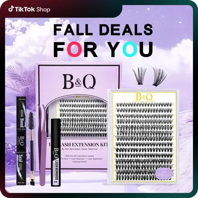 B&Qaugen 30D+40D Lash Kit l Natural Look Long Lasting Lashes Beginner Friendly Eyelashes with Bond&Seal Remover Extensions at...