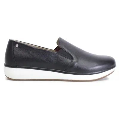 Joya Clara Leather Women's Slip On Shoes - Black - Size:US 7 Women