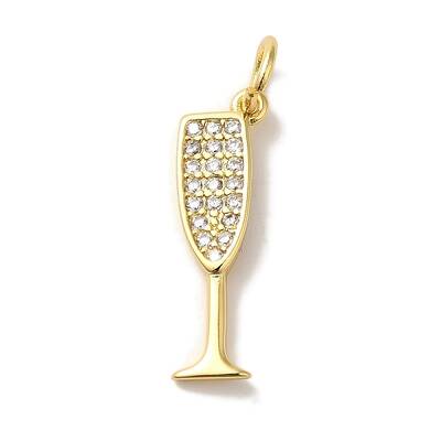 Brass Micro Pave Cubic Pendants