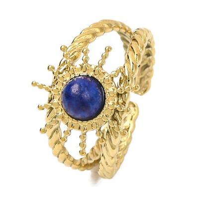 Natural Lapis Lazuli Finger Rings