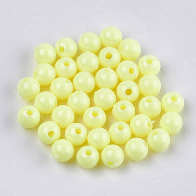 Opaque Plastic Beads