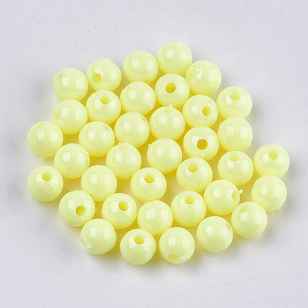Opaque Plastic Beads