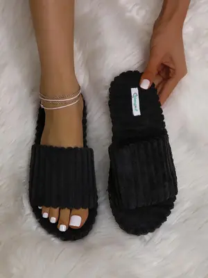 Solid Color Soft Thick Sole Slippers for Women, Girls Birthday Gift, Casual Comfortable Home Slippers for Indoor and Outdoor ...