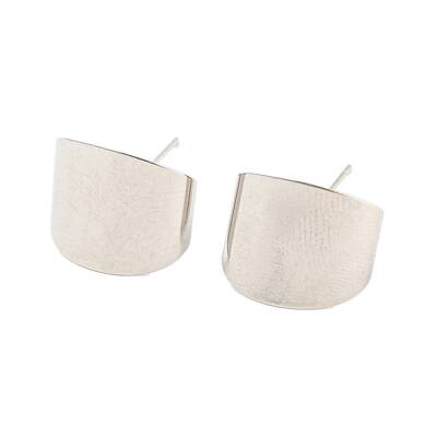 Rack Plating Brass Rectangle Stud Earrings
