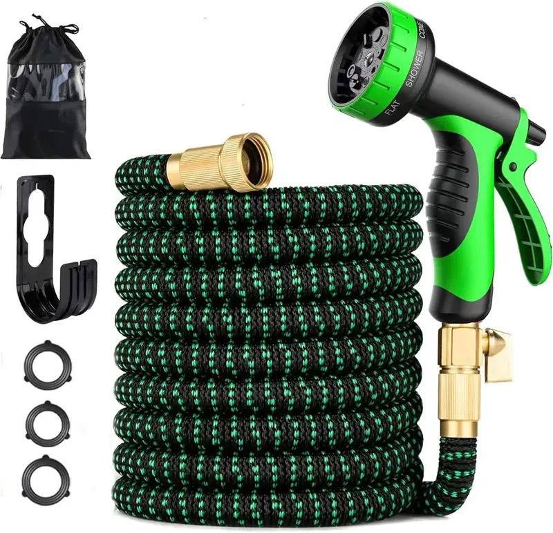 Expandable Garden Hose 25/50/75/100FT, Water Pipe With 10-Function Nozzle, Additional Strength 3750d, Durable Flexible Water ...