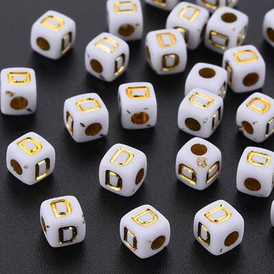 Opaque White Acrylic Beads