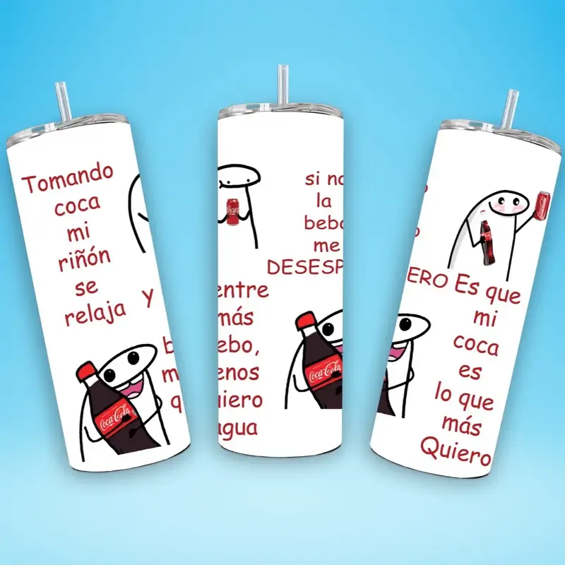 Funny Meme Tomando Tumbler - Bottle Drinkware