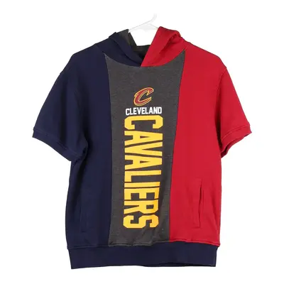 Cleveland Cavaliers Age 10-12 Nba Hoodie - XL Block Colour Cotton Blend