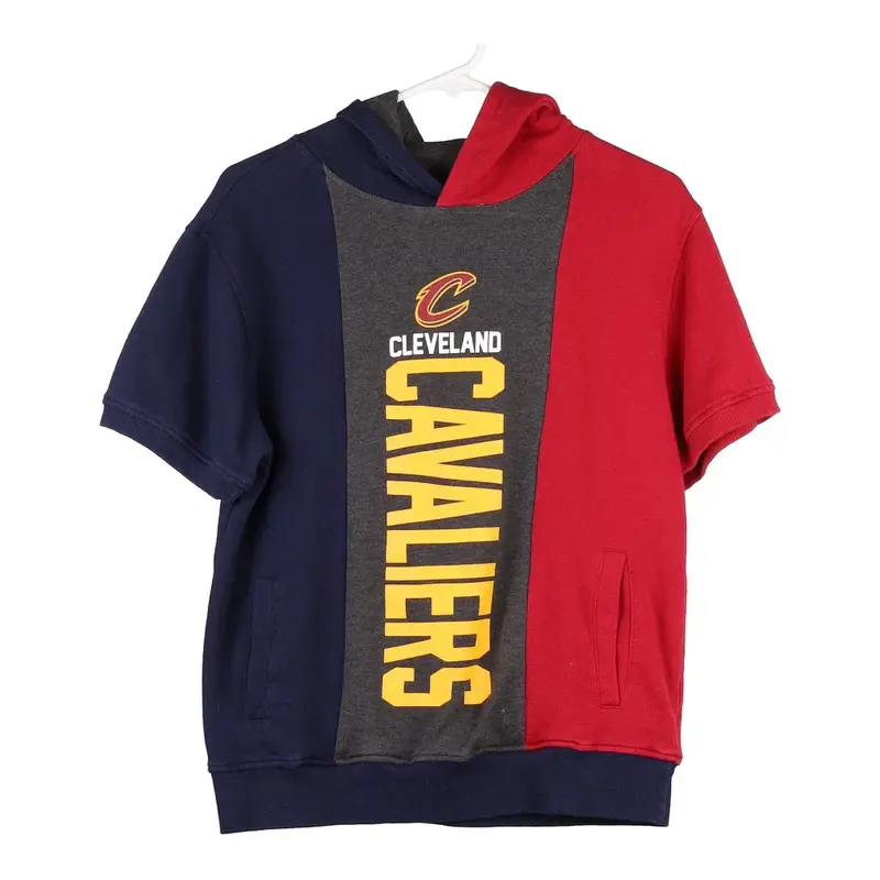 Cleveland Cavaliers Age 10-12 Nba Hoodie - XL Block Colour Cotton Blend
