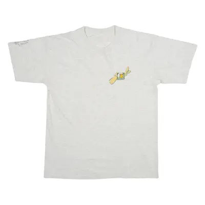 LOWER DECK Mens T-Shirt Grey M