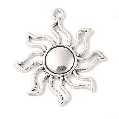 Tibetan Style Alloy Solar Eclipse Pendants