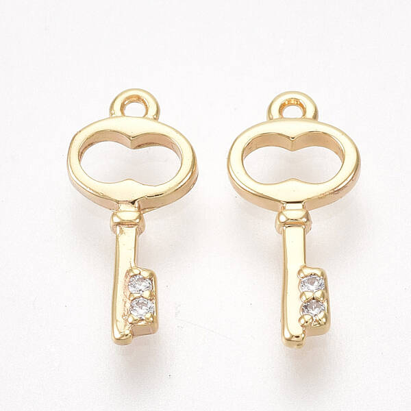 Brass Cubic Zirconia Charms