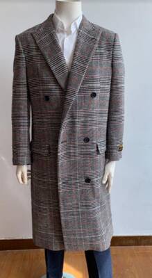Mens Overcoat -Mens Long Wool Topcoats- Topcoat For Men-Mens Double breasted Overcoat - 