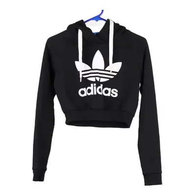 Adidas Hoodie - 2XS Black Cotton Blend