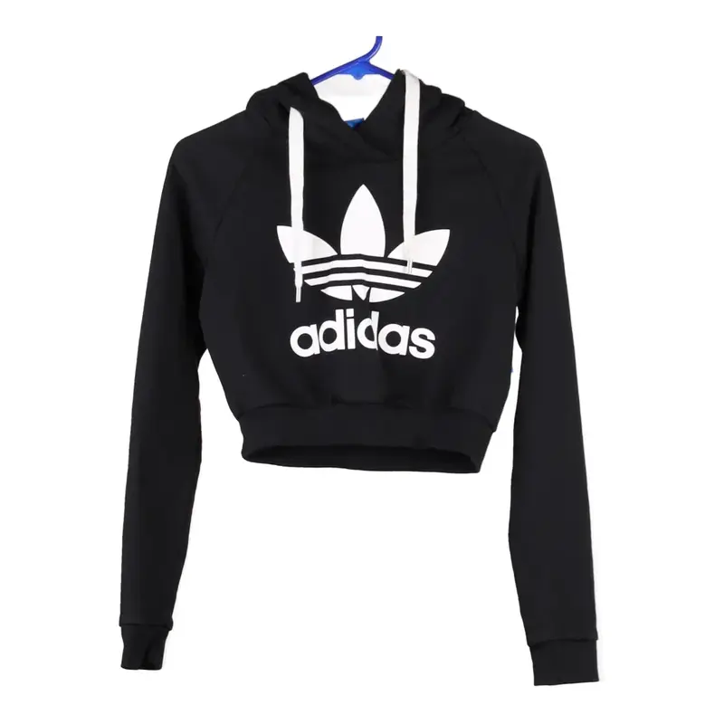 Adidas Hoodie - 2XS Black Cotton Blend