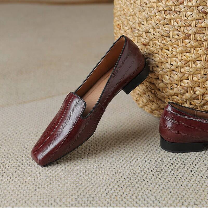 CHIKO Sissy Square Toe Block Heels Loafers Shoes