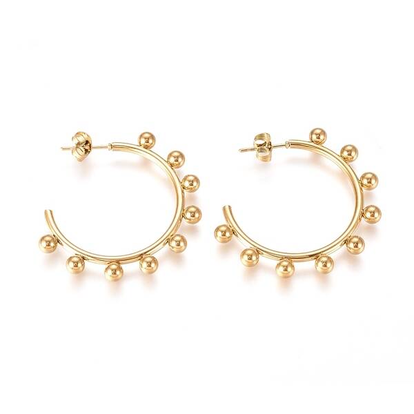 304 Stainless Steel Stud Earrings