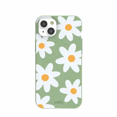 Sage Green Daisy iPhone 14 Plus Case