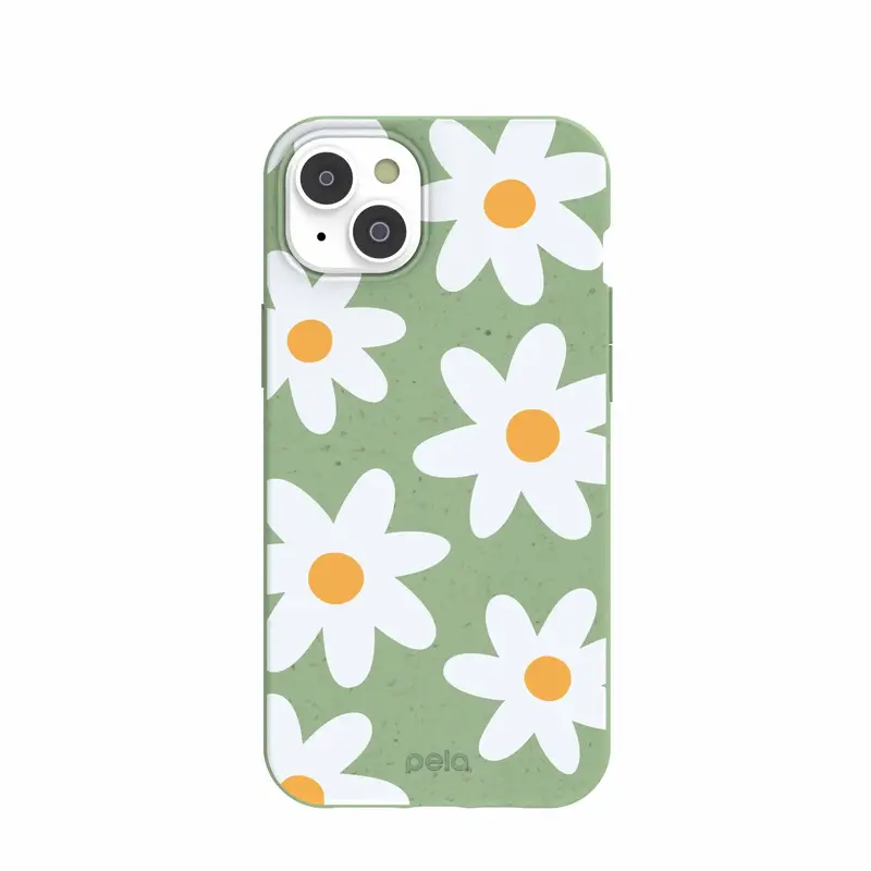 Sage Green Daisy iPhone 14 Plus Case