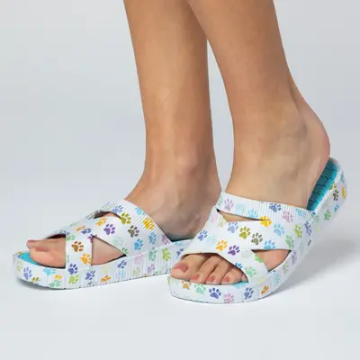 Women's EVA Criss Cross Slide Sandals - Inner Paw - 7