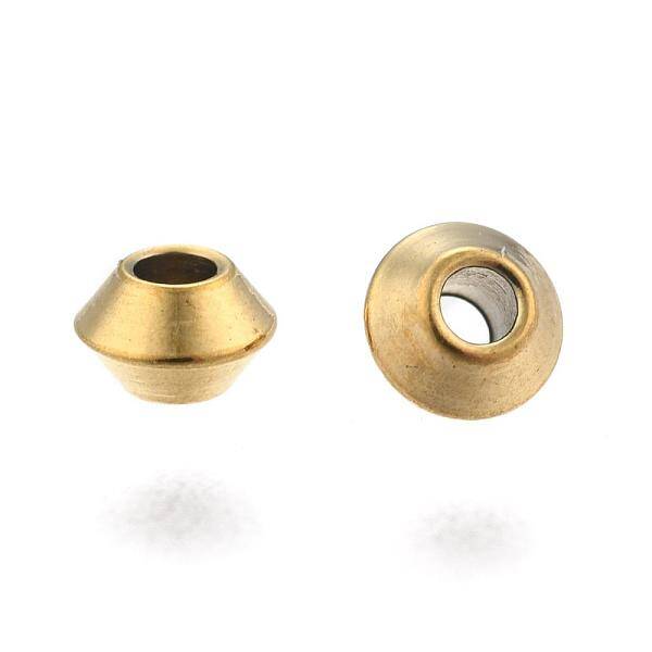 Flat Round Ion Plating(IP) 304 Stainless Steel Spacer Beads