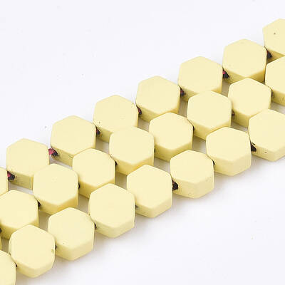 Spray Painted Non-magnetic Synthetic Hematite Beads Strands