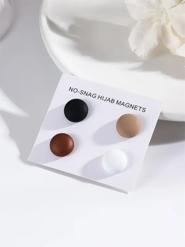 Magnetic Hijab Brooch, Multipurpose Magnetic Hijab Pin, Fashion Accessories for Women & Girls, Trendy All-match & Exquisite B...