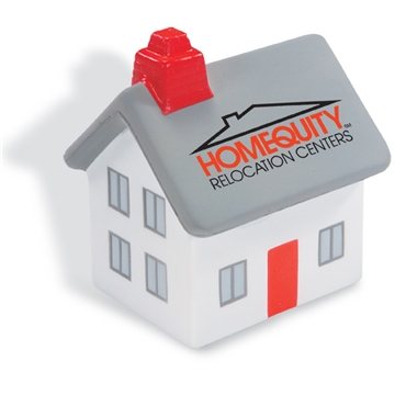 200 Customized House Shape Stress Stress Ball - Polyurethane